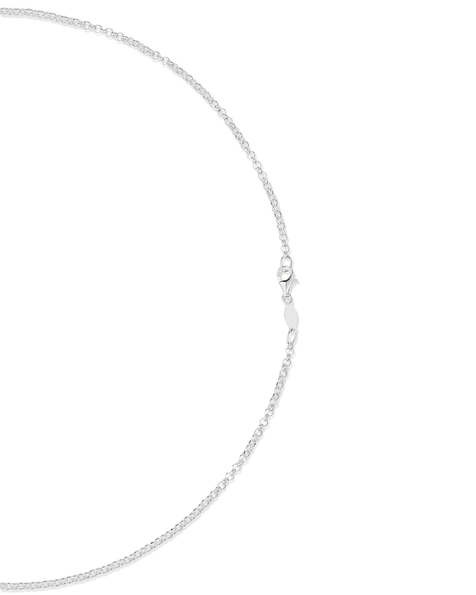 45cm (18") 2mm-2.5mm Width Belcher Chain in Sterling Silver