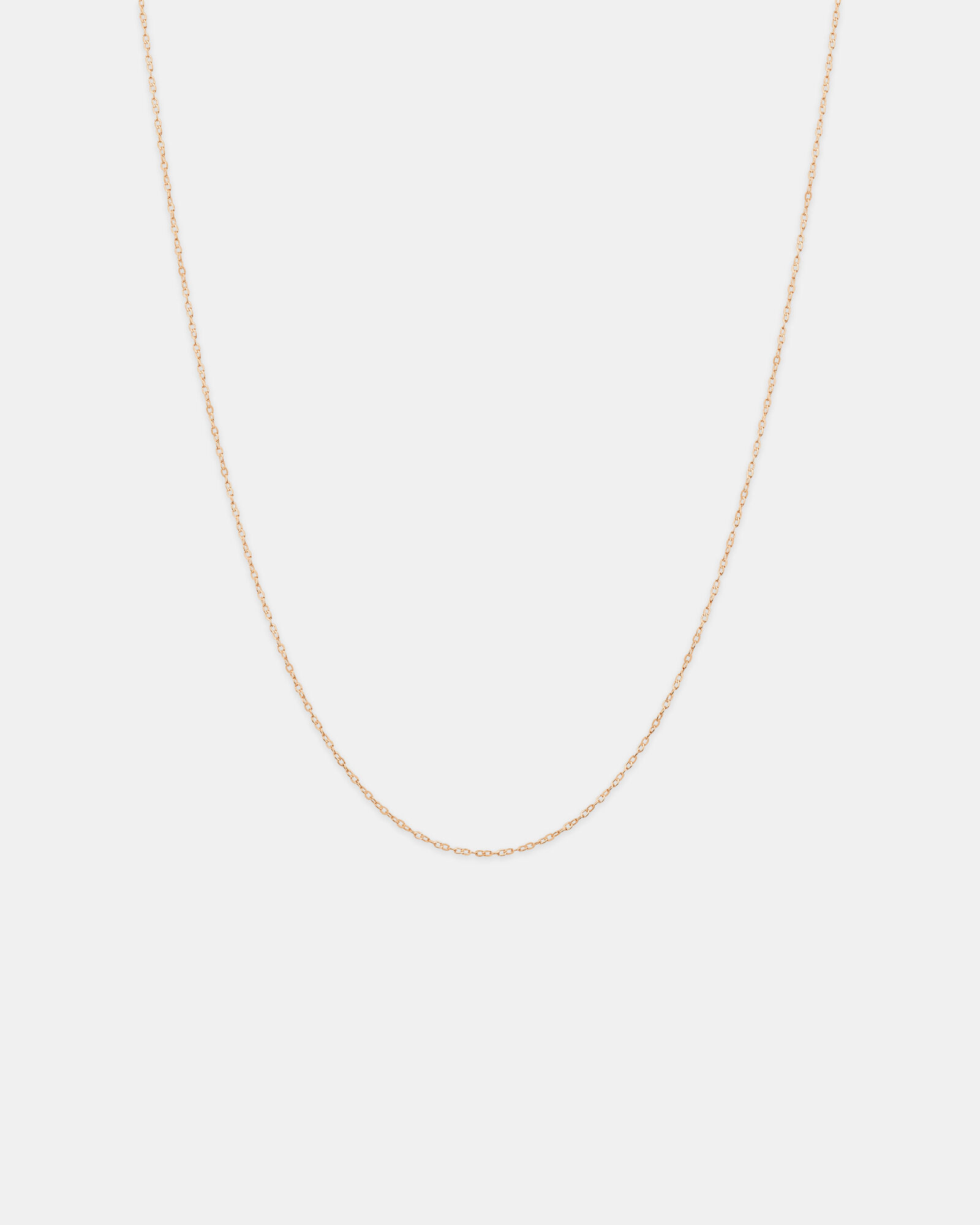 45cm (17") 0.95mm Width Solid Cable Chain In 10kt  Rose Gold