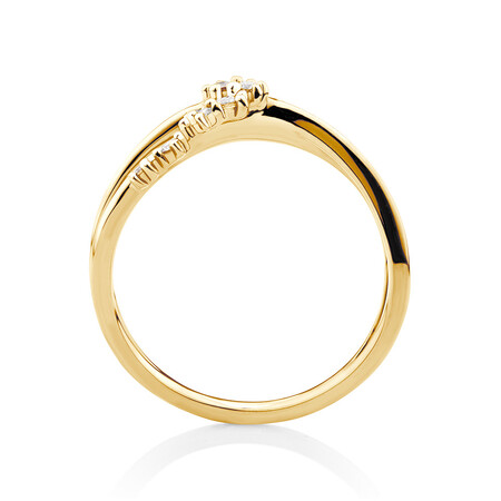 Scatter Ring with 0.15 Carat TW of Diamonds in 10kt Yellow Gold Scatter Ring with 0.15 Carat TW of Diamonds in 10kt Yellow Gold