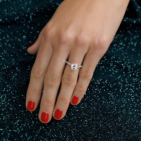 Sir Michael Hill Designer Engagement Ring With 2.52 Carat TW Of Diamonds In 14kt White Gold Sir Michael Hill Designer Engagement Ring With 2.52 Carat TW Of Diamonds In 14kt White Gold