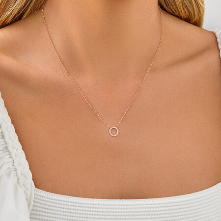 "O" Initial Necklace with 0.10 Carat TW of Diamonds in 10kt Yellow Gold "O" Initial Necklace with 0.10 Carat TW of Diamonds in 10kt Yellow Gold