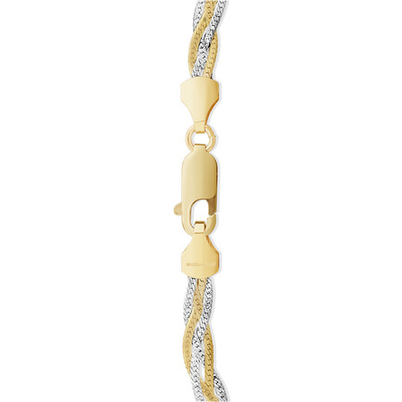 19cm (7.5") Fancy Bracelet in 10kt Yellow & White Gold 19cm (7.5") Fancy Bracelet in 10kt Yellow & White Gold