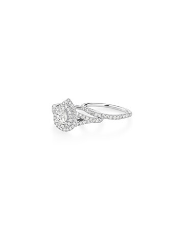 Bridal Set with 1 Carat TW of Diamonds in 14kt White Gold Bridal Set with 1 Carat TW of Diamonds in 14kt White Gold