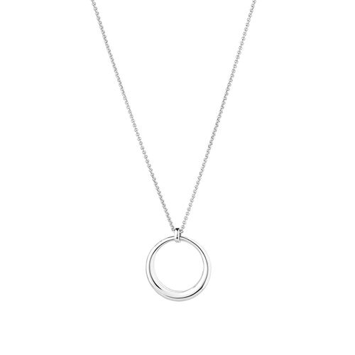 Sculpture 50cm (20") Circle Pendant In Sterling Silver