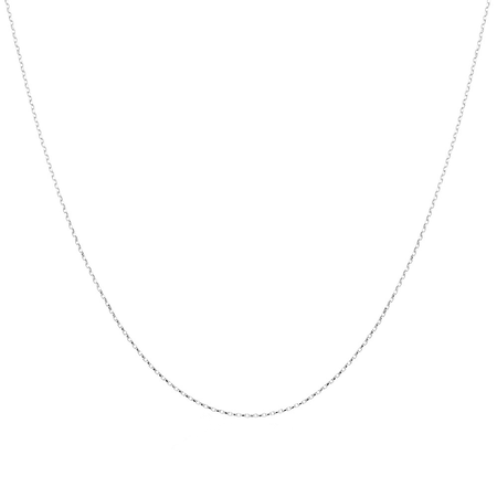 60cm (24") Solid Belcher Chain in 10kt White Gold 60cm (24") Solid Belcher Chain in 10kt White Gold