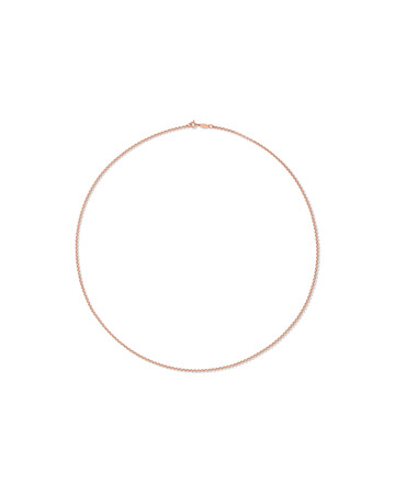 60cm (24") Hollow Belcher Chain in 10kt Rose Gold 60cm (24") Hollow Belcher Chain in 10kt Rose Gold
