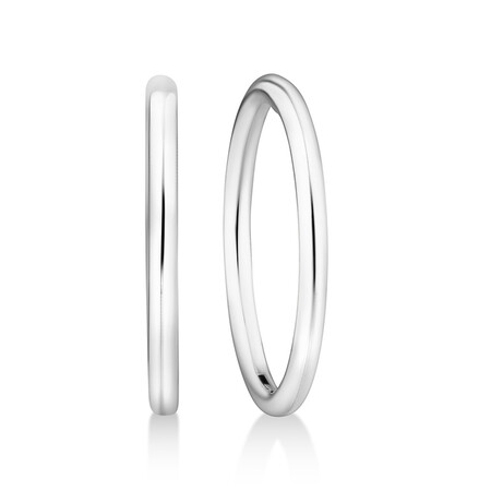 12mm Sleeper Earrings in Sterling Silver 12mm Sleeper Earrings in Sterling Silver