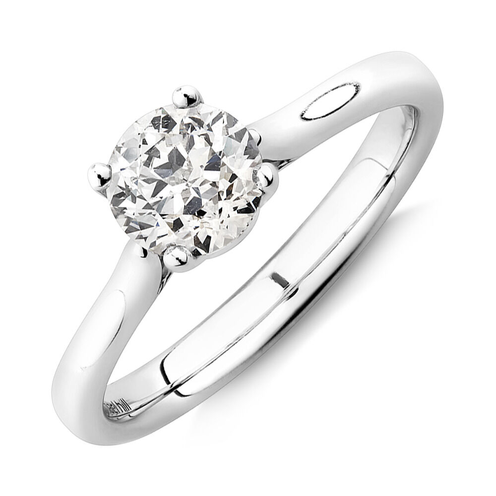 Southern Star Solitaire Engagement Ring with a 1 Carat TW Diamond in 14kt White Gold