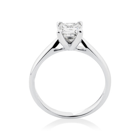 Evermore Engagement Ring with 1 Carat TW Diamond Solitaire in 14kt White Gold