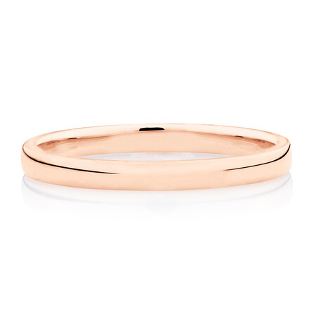 2mm High Domed Wedding Band in 10kt Rose Gold 2mm High Domed Wedding Band in 10kt Rose Gold
