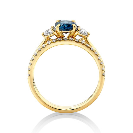Bridal Set with Topaz & 0.60 Carat TW of Diamonds in 14kt Yellow Gold Bridal Set with Topaz & 0.60 Carat TW of Diamonds in 14kt Yellow Gold