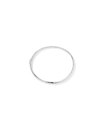 62mm Polished Oval Twist Bangle in Sterling Silver 62mm Polished Oval Twist Bangle in Sterling Silver