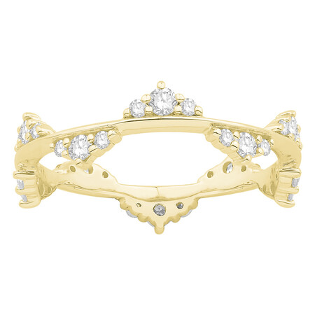 Ring with 0.50 Carat TW of Diamonds in 10kt Yellow Gold Ring with 0.50 Carat TW of Diamonds in 10kt Yellow Gold