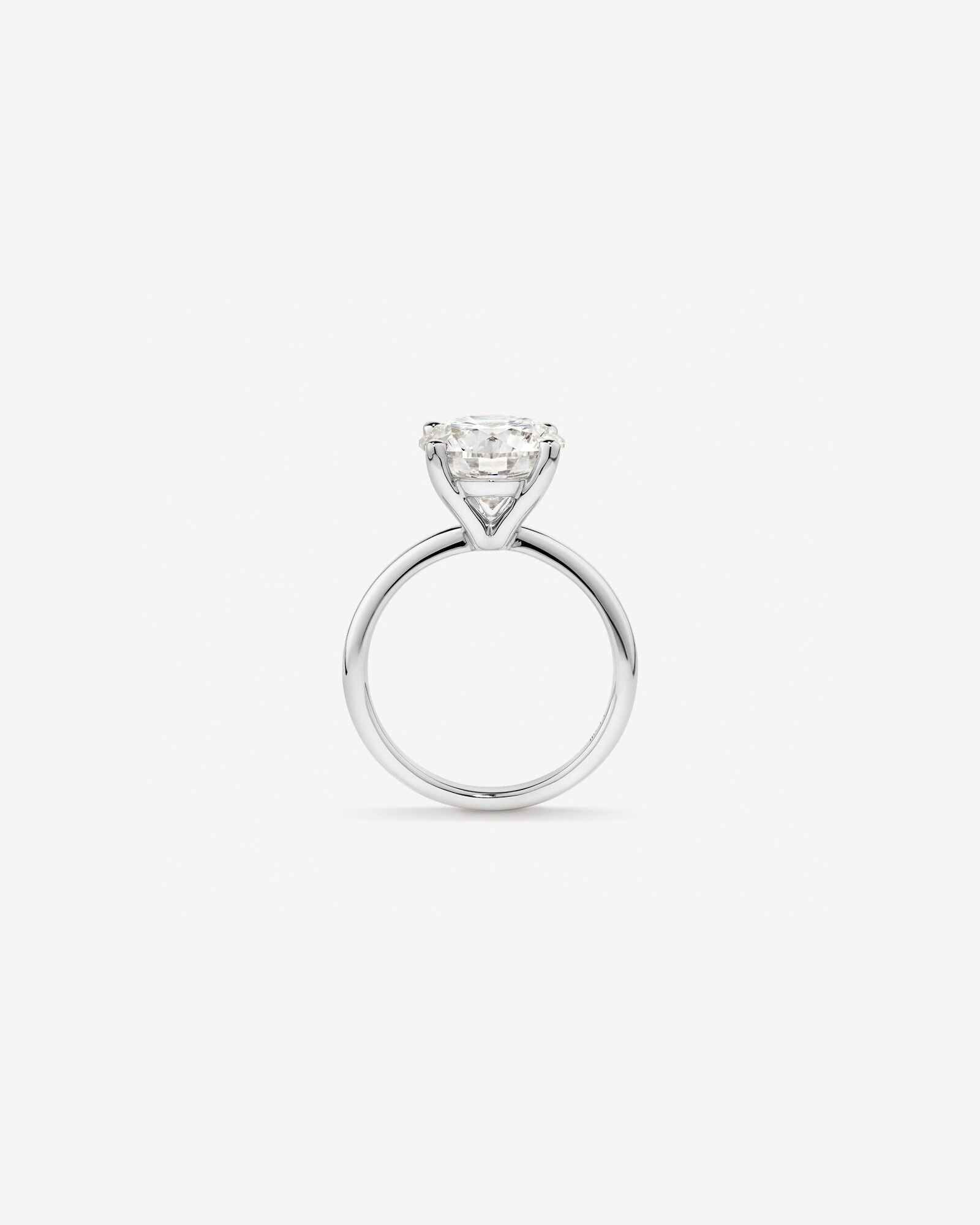 Carat TW Round Brilliant Laboratory-Grown Diamond Solitaire Engagement Ring in Platinum