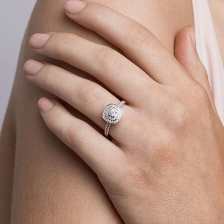Whitefire Engagement Ring with 1/2 Carat TW of Diamonds in 18kt White & 22kt Yellow Gold Whitefire Engagement Ring with 1/2 Carat TW of Diamonds in 18kt White & 22kt Yellow Gold