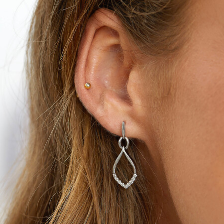 Drop Earrings in 0.25 Carat TW of Diamonds in Sterling Silver Drop Earrings in 0.25 Carat TW of Diamonds in Sterling Silver