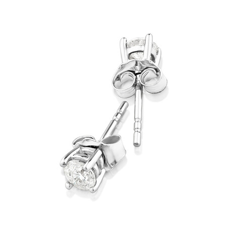Classic Stud Earrings with 0.46 Carat TW of Diamonds in 14kt White Gold Classic Stud Earrings with 0.46 Carat TW of Diamonds in 14kt White Gold