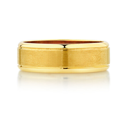 Men's Wedding Band in 10kt Yellow Gold Men's Wedding Band in 10kt Yellow Gold