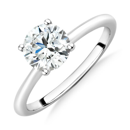 Laboratory-Created 1.25 Carat Diamond Ring in 14kt White Gold Laboratory-Created 1.25 Carat Diamond Ring in 14kt White Gold