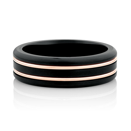 Ring in Black Titanium & 10kt Rose Gold Ring in Black Titanium & 10kt Rose Gold