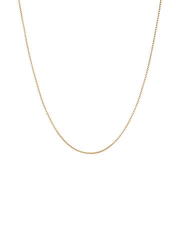 45cm (18") Hollow Round Box Chain in 14kt Yellow Gold 45cm (18") Hollow Round Box Chain in 14kt Yellow Gold