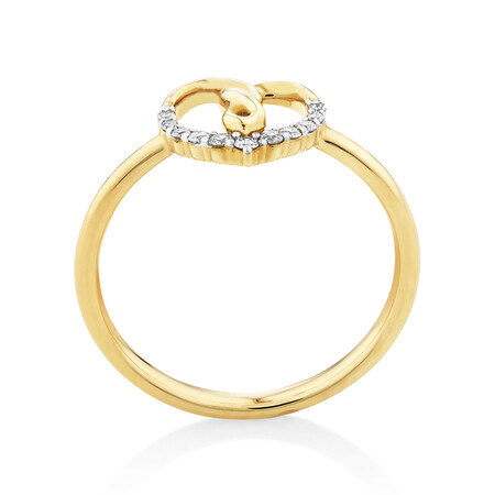 Infinitas Ring With 0.10 Carat TW Of Diamonds In 10kt Yellow Gold Infinitas Ring With 0.10 Carat TW Of Diamonds In 10kt Yellow Gold