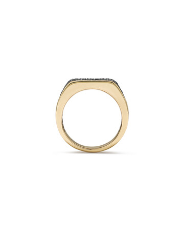 Men’s Ring with 0.95 Carat TW of Enhanced Black Diamonds in 10kt Yellow Gold Men’s Ring with 0.95 Carat TW of Enhanced Black Diamonds in 10kt Yellow Gold