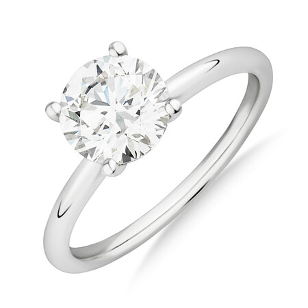 1.50 Carat Laboratory-Created Diamond Ring In 14kt White Gold