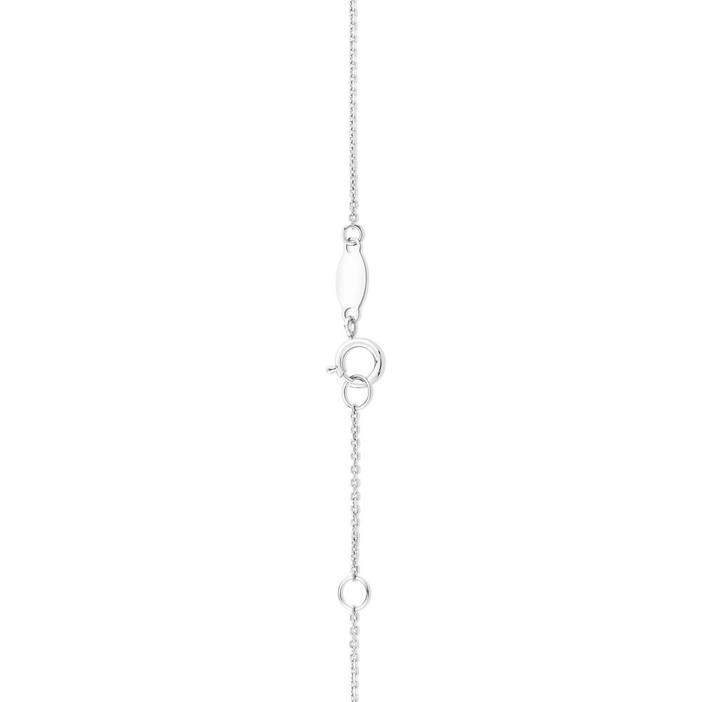 19cm (7.5") F Initial Bracelet in Sterling Silver