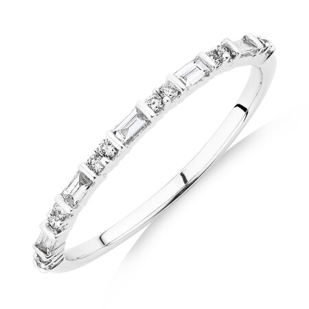 Evermore Wedding Band with 0.20 Carat TW of Diamonds in 10kt White Gold Evermore Wedding Band with 0.20 Carat TW of Diamonds in 10kt White Gold