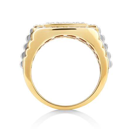 Ring with 1 Carat TW of Diamonds in 10kt Yellow & White Gold Ring with 1 Carat TW of Diamonds in 10kt Yellow & White Gold