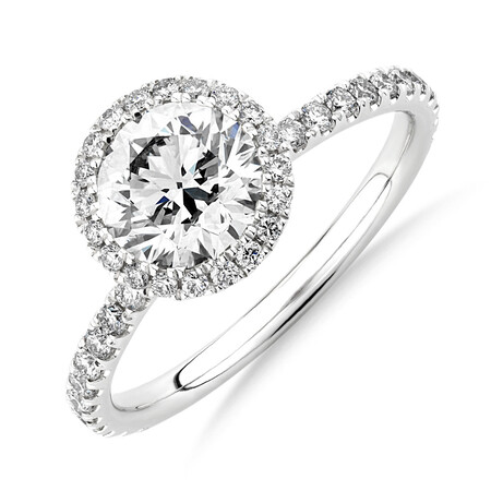 Sir Michael Hill Designer Halo Engagement Ring with 1.68 Carat TW of Diamonds in 18kt White Gold Sir Michael Hill Designer Halo Engagement Ring with 1.68 Carat TW of Diamonds in 18kt White Gold