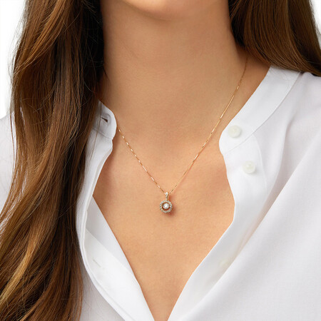 Everlight Pendant with 1/2 Carat TW of Diamonds in 14kt Yellow Gold Everlight Pendant with 1/2 Carat TW of Diamonds in 14kt Yellow Gold