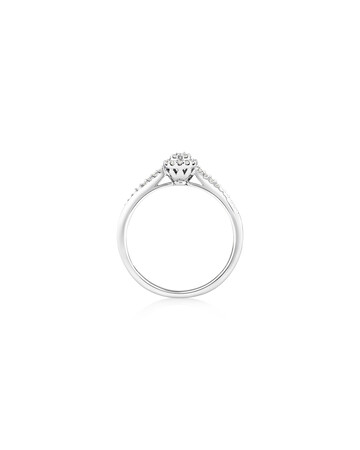 Promise Ring with 0.15 Carat TW of Diamonds in 10kt White Gold Promise Ring with 0.15 Carat TW of Diamonds in 10kt White Gold