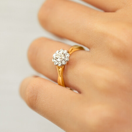 Southern Star Engagement Ring with 1/2 Carat TW of Diamonds in 14kt Yellow & White Gold Southern Star Engagement Ring with 1/2 Carat TW of Diamonds in 14kt Yellow & White Gold