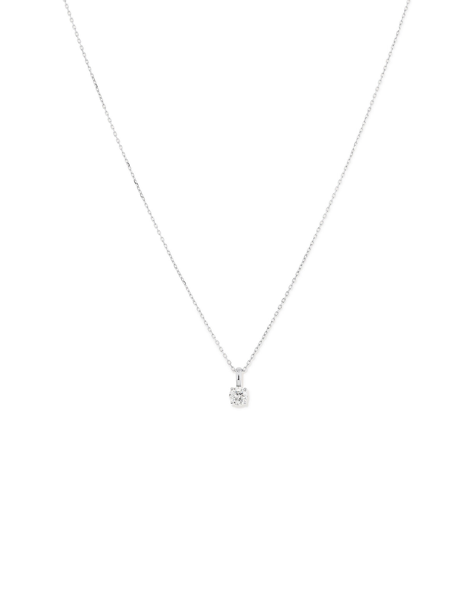 0.25 Carat TW Diamond Solitaire Pendant in 18kt Yellow Gold