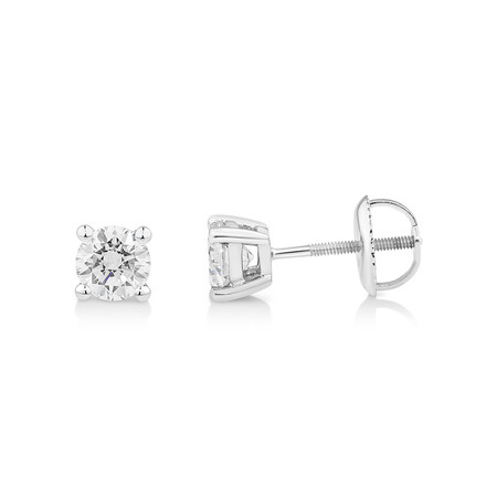 0.80 Carat TW Laboratory-Created Diamond Stud Earrings in 14kt White Gold 0.80 Carat TW Laboratory-Created Diamond Stud Earrings in 14kt White Gold