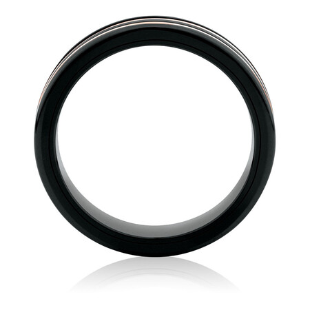 Ring in Black Titanium & 10kt Rose Gold Ring in Black Titanium & 10kt Rose Gold