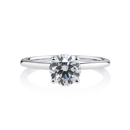 Laboratory-Created 1.25 Carat Diamond Ring in 14kt White Gold Laboratory-Created 1.25 Carat Diamond Ring in 14kt White Gold