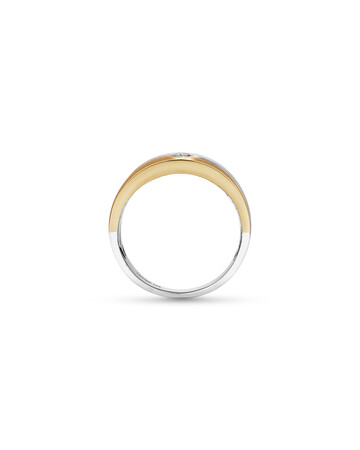 Ring with Diamonds in 10kt Yellow & White Gold Ring with Diamonds in 10kt Yellow & White Gold