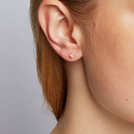 Classic Stud Earrings with 0.23 Carat TW of Diamonds in 10kt Yellow Gold Classic Stud Earrings with 0.23 Carat TW of Diamonds in 10kt Yellow Gold