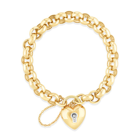 Diamond Set Belcher Bracelet in 10kt Yellow Gold Diamond Set Belcher Bracelet in 10kt Yellow Gold