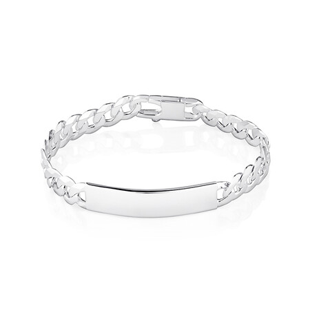 21cm (8.5") Identity Bracelet in Sterling Silver 21cm (8.5") Identity Bracelet in Sterling Silver