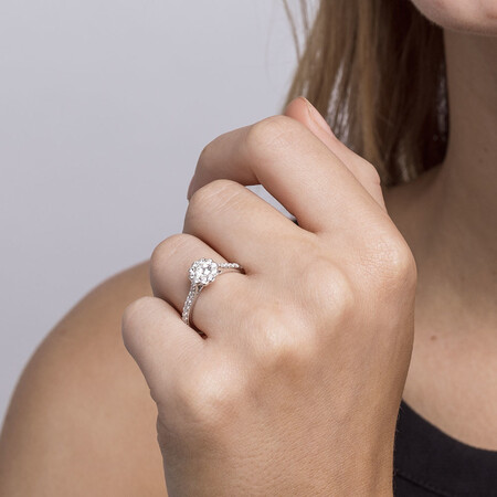 Southern Star Engagement Ring with 3/4 Carat TW of Diamonds in 14kt White Gold Southern Star Engagement Ring with 3/4 Carat TW of Diamonds in 14kt White Gold