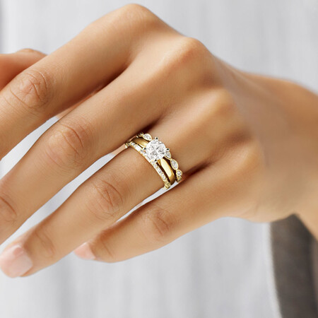 Evermore Engagement Ring with 1 Carat TW of Diamonds in 14kt Yellow & White Gold Evermore Engagement Ring with 1 Carat TW of Diamonds in 14kt Yellow & White Gold
