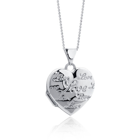 Heart Locket in Sterling Silver Heart Locket in Sterling Silver