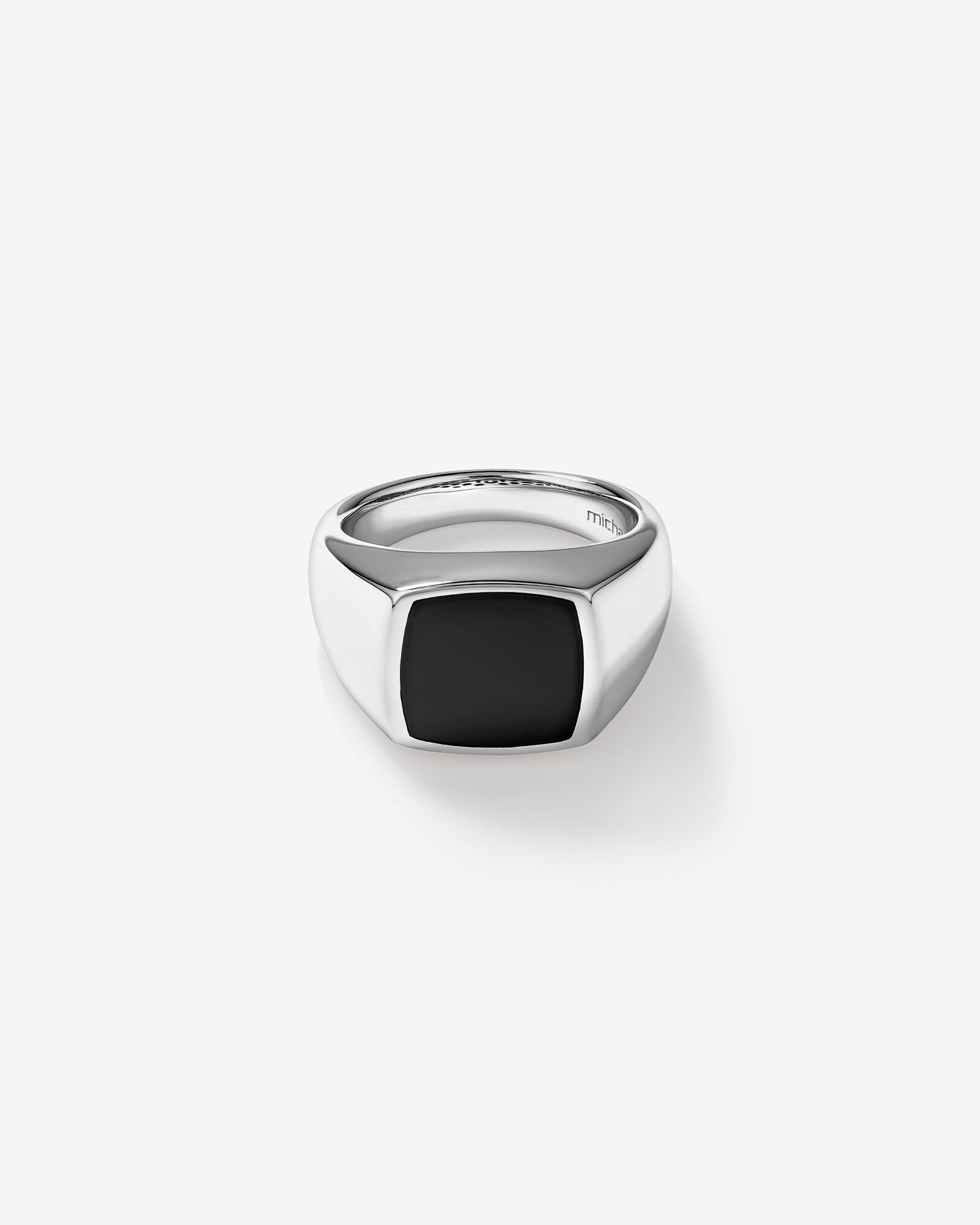 Ring with Black Onyx Sterling Silver