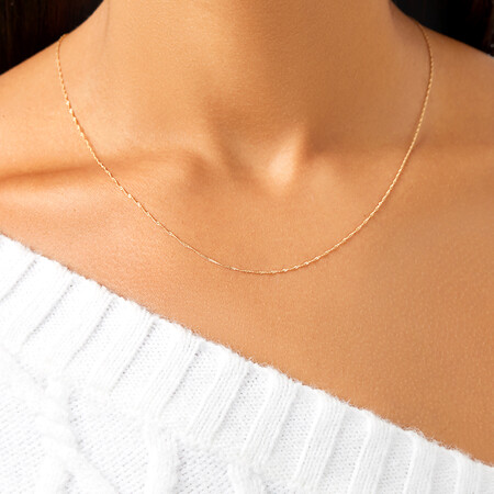 50cm (20") 1mm Width Singapore Chain in 10kt Yellow Gold 50cm (20") 1mm Width Singapore Chain in 10kt Yellow Gold