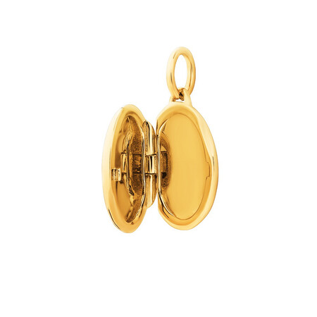 Small Oval Locket in 10kt Yellow Gold Small Oval Locket in 10kt Yellow Gold