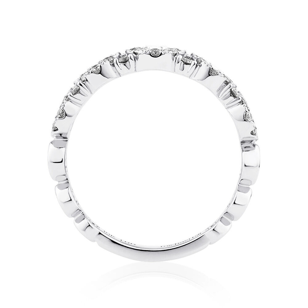 Bubble Ring with 1.00 Carat TW Diamonds in 10kt White Gold